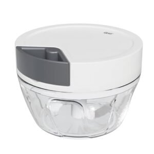 Glad Manual Pull Vegetable Chopper - Small Handheld Food Processor and Veggie Cutter with Pull String - Kitchen Cooking Tool for Meal Prep, 13.5oz (400mL)