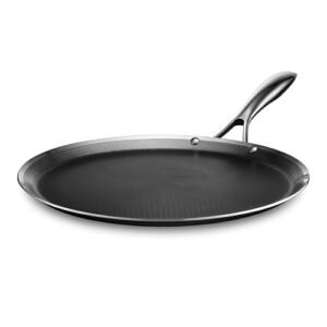 HexClad Hybrid Nonstick 13-Inch Griddle Pan, Stay-Cool Handle, Dishwasher-Friendly, Oven-Safe Up to 900°F, Induction Ready, Compatible with All Cooktops