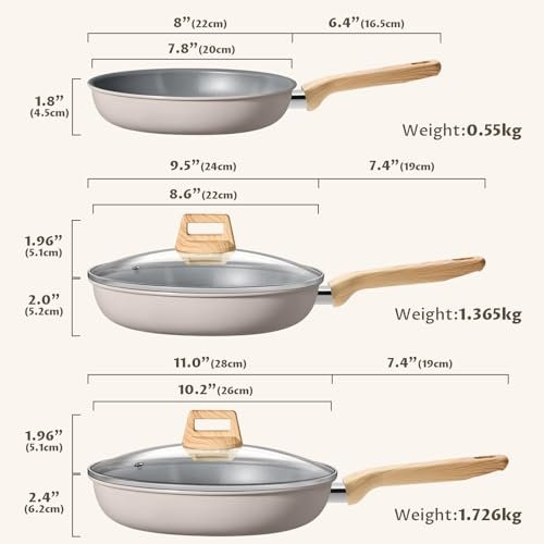 Discover the BLAZANT 5 Pieces Nonstick Frying Pan Set - Worth It? - Image 2