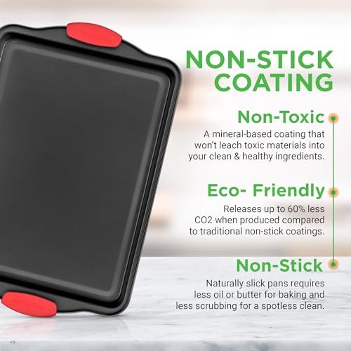 Stylish and Nonstick: NutriChef 3-Piece Baking Pans Review for Home Cooks - Image 4