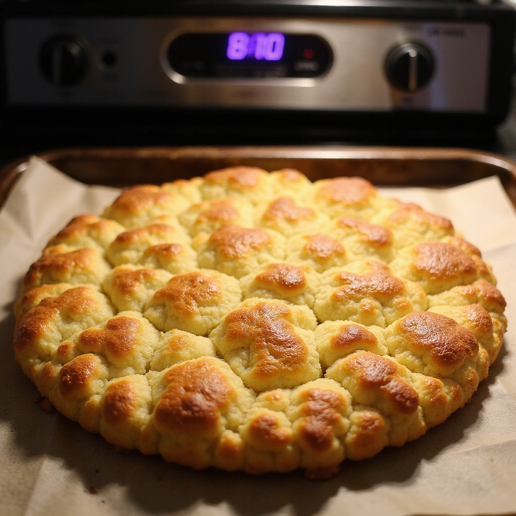 Keto-Friendly Cauliflower Pizza Crust: Guilt-Free and Delicious - Step 6: Bake the Crust