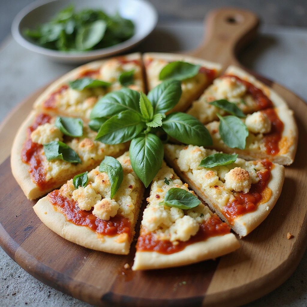 Keto-Friendly Cauliflower Pizza Crust: Guilt-Free and Delicious - Step 9: Serve and Enjoy