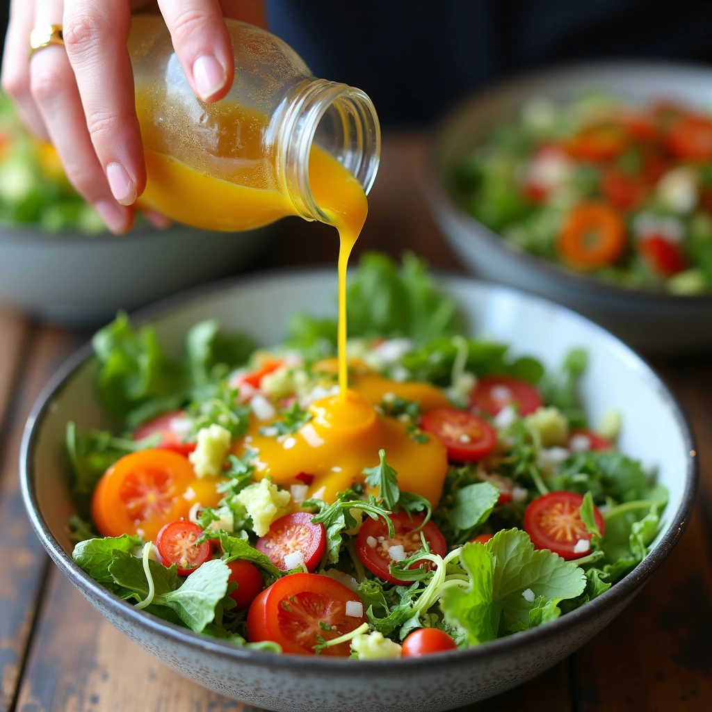 Mediterranean Chickpea Salad: Healthy, Colorful, and Full of Flavor - Step 6: Dress the Salad