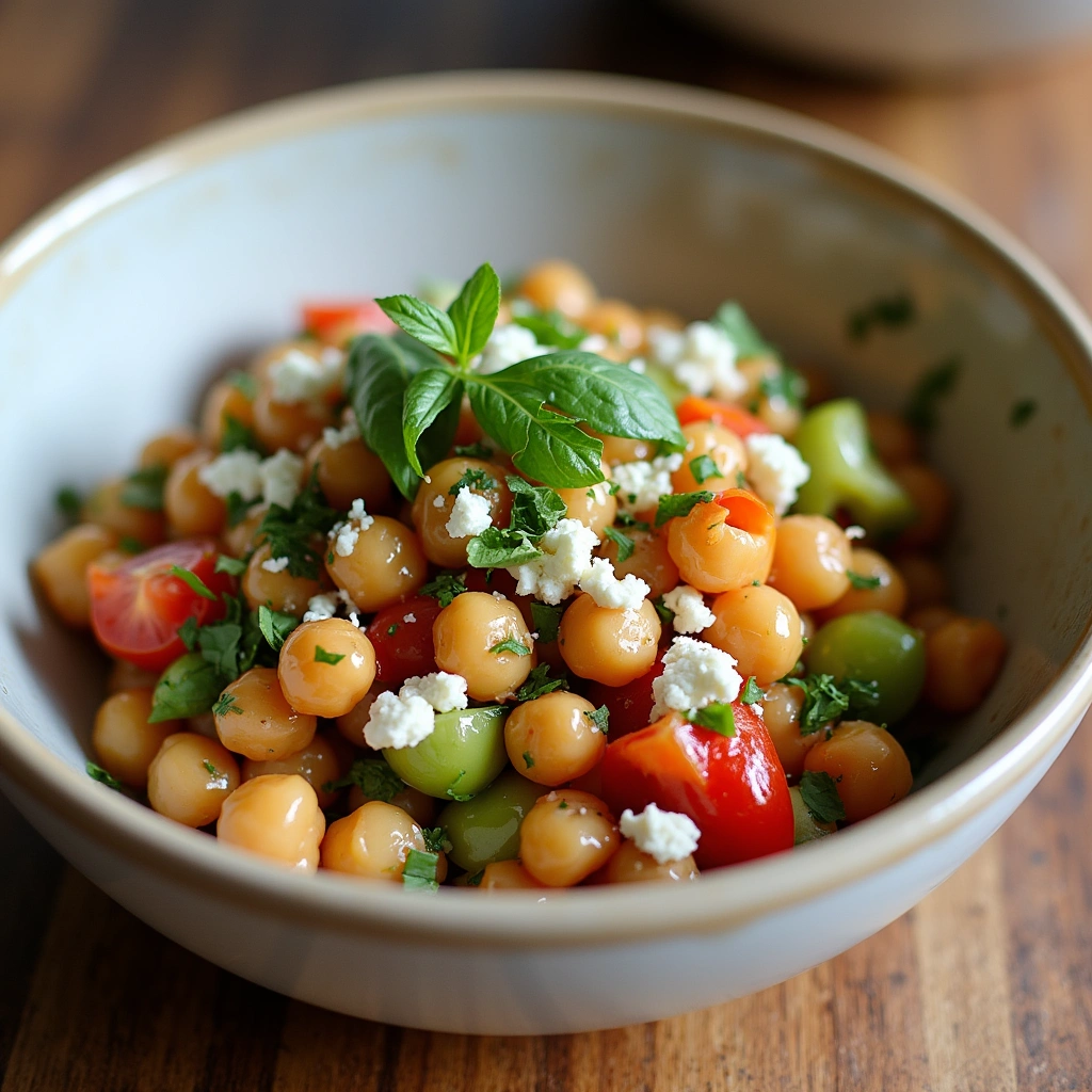 Mediterranean Chickpea Salad: Healthy, Colorful, and Full of Flavor - Step 8: Serve and Enjoy