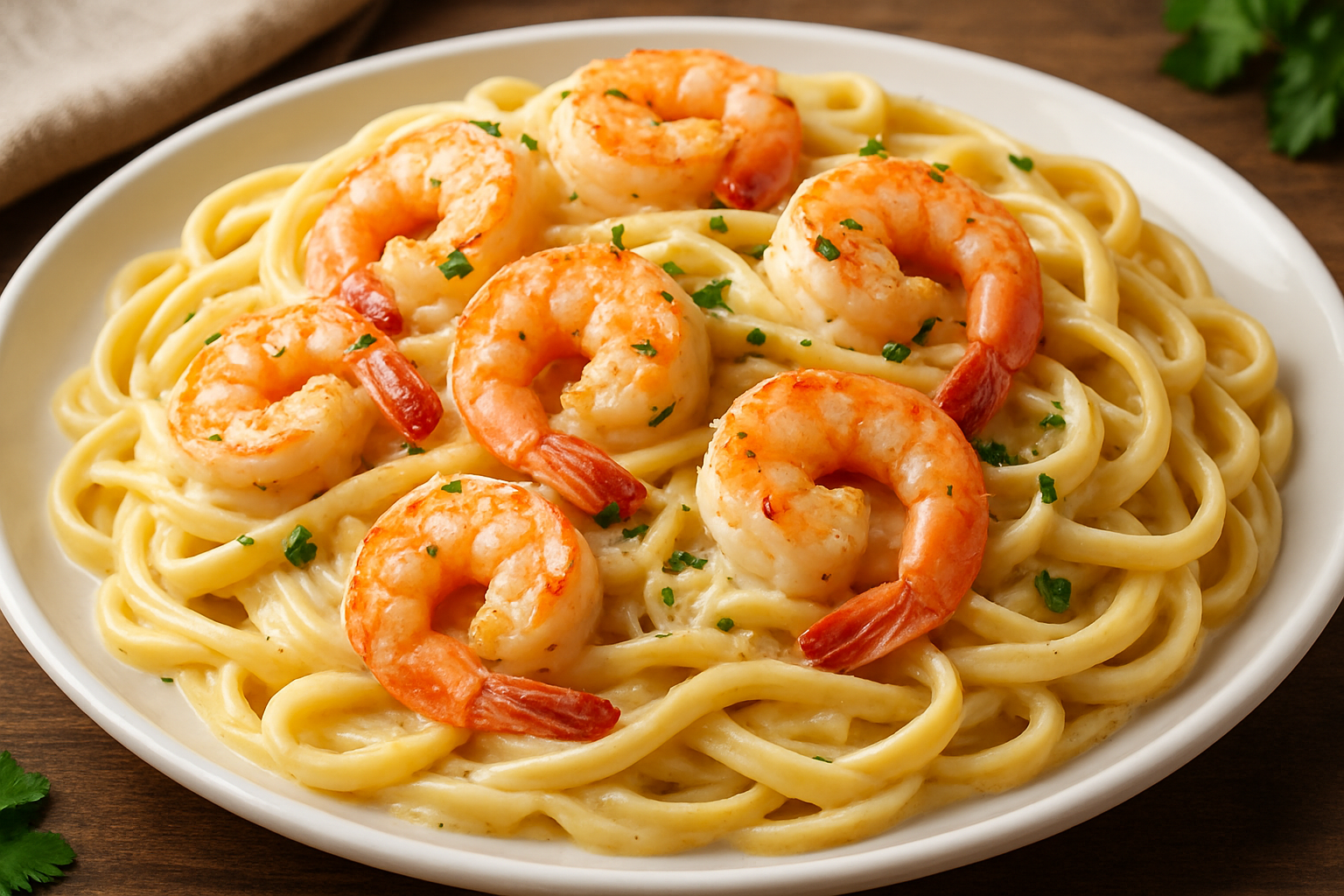 shrimp alfredo