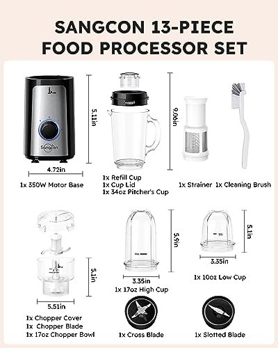SANGCON 5 in 1 Blender and Food Processor Combo: Kitchen Must-Have Review - Image 9