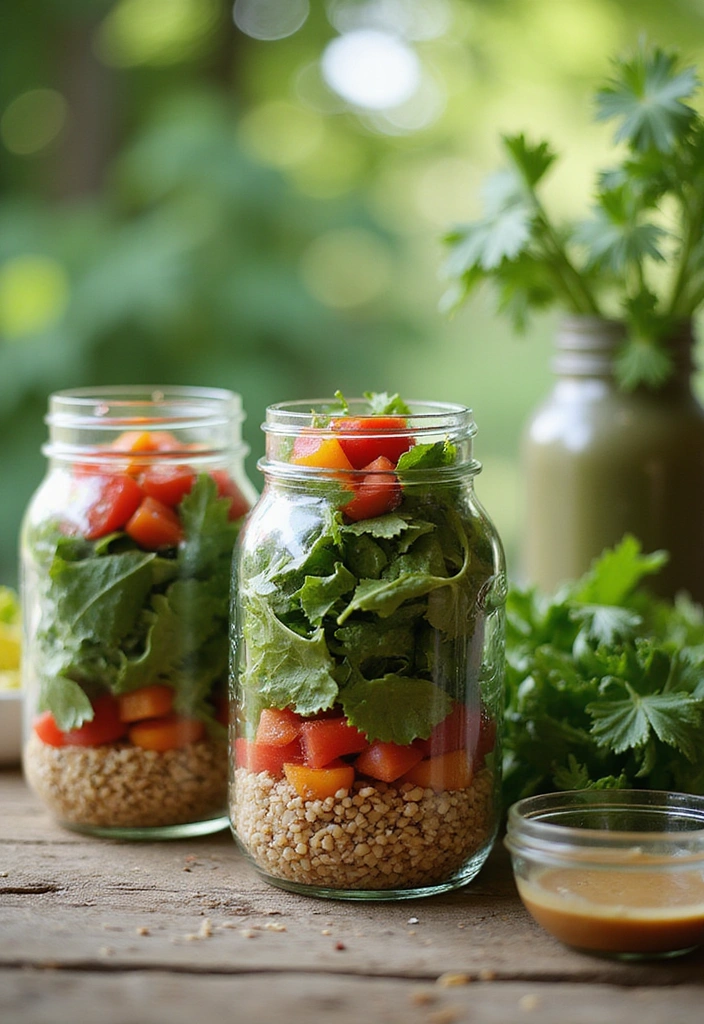 18 Genius Meal Prep Ideas That Will Save You Hours Each Week (And Money Too!) - 1. Mason Jar Salads