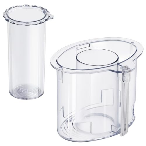 14-cup Large Pusher DLC-2014PT1 and Small Pusher DLC-2014SPT1-1, Compatible 4 Locking Tabs DLC-005AGTXT1 Bowl and DFP-14NWBCT1X Cover, Food Processor Parts Replacement Fits DFP-14 DLC-2014