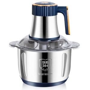 BTuregsau Electric Meat Grinder 5L Food Crusher Multifunction Vegetable Fruit Food Processor Chopper Kitchen Machine US Plug