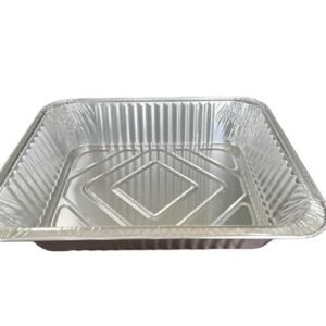 BondOnLum Disposable Aluminum Foil Pan, 9×13 Half Size,Foil Pans for Roasting,Catering,Picnic or Holiday needs (25 Pack w/Lids)