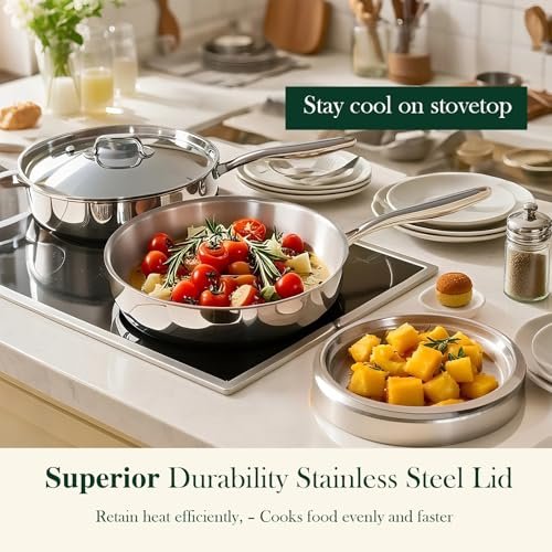 Is the 12 Inch Tri-Ply Stainless Steel Frying Pan Worth It? A Review for Home Cooks - Image 2