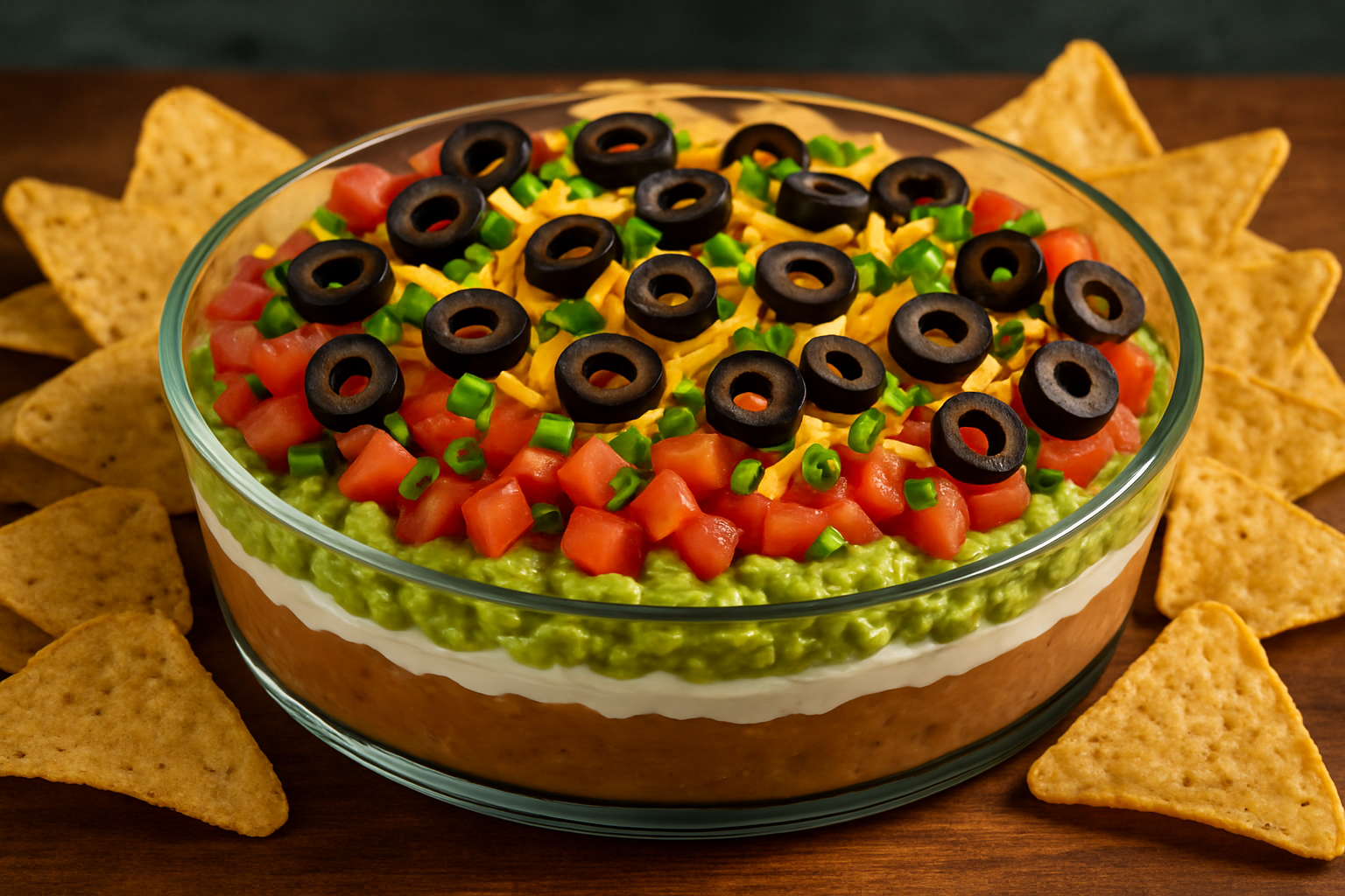 seven layer dip
