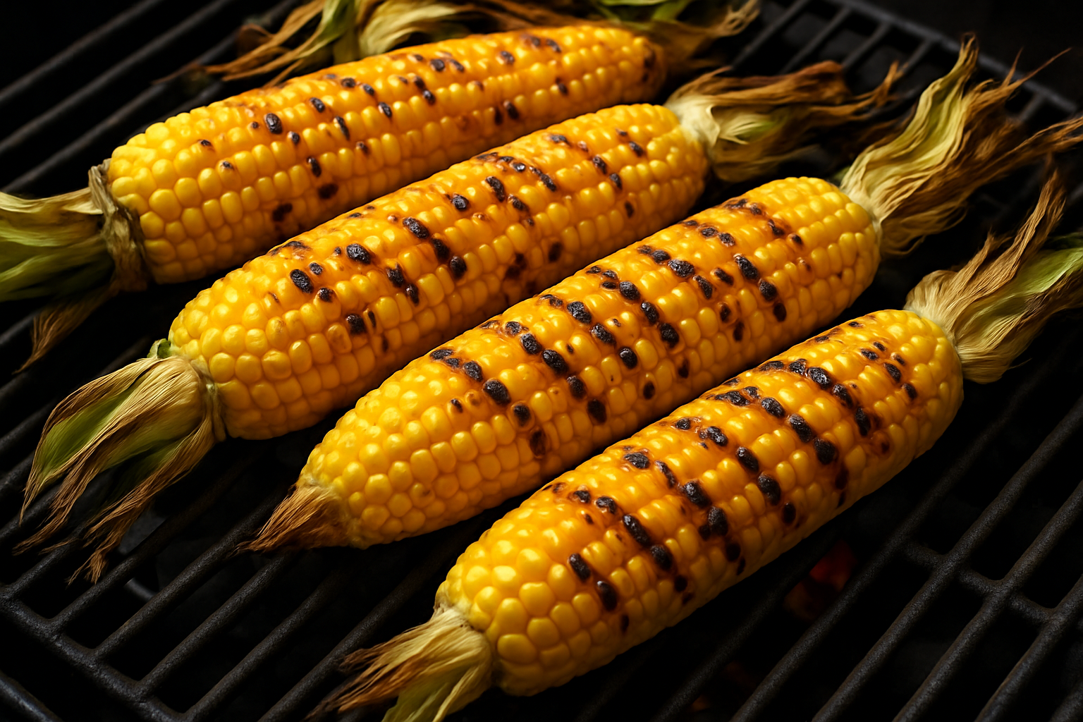 corn on the cob on the grill