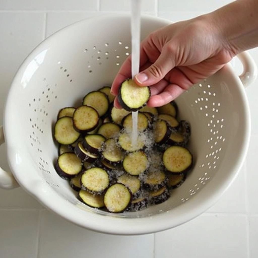 Crispy Baked Eggplant Parmesan: A Healthy Twist on a Timeless Italian Dish - Step 1: Prepare the Eggplant