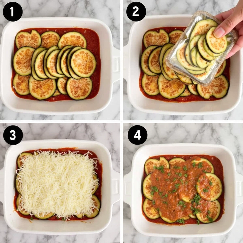 Crispy Baked Eggplant Parmesan: A Healthy Twist on a Timeless Italian Dish - Step 6: Assemble the Dish