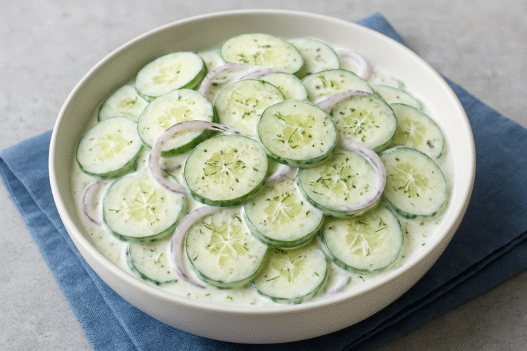creamy cucumber salad