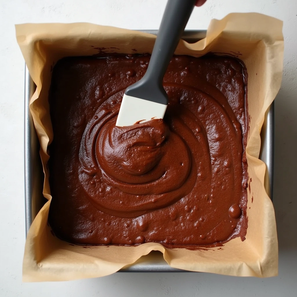 Delicious Gluten-Free Chocolate Brownies: Fudgy and Indulgent - Step 5: Pour Batter into Baking Pan