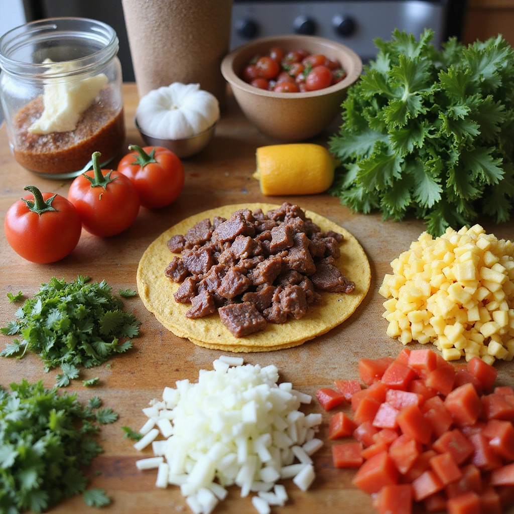 Easy Beef Tacos with Fresh Salsa: A Flavorful Mexican Fiesta - Step 1: Prepare Ingredients