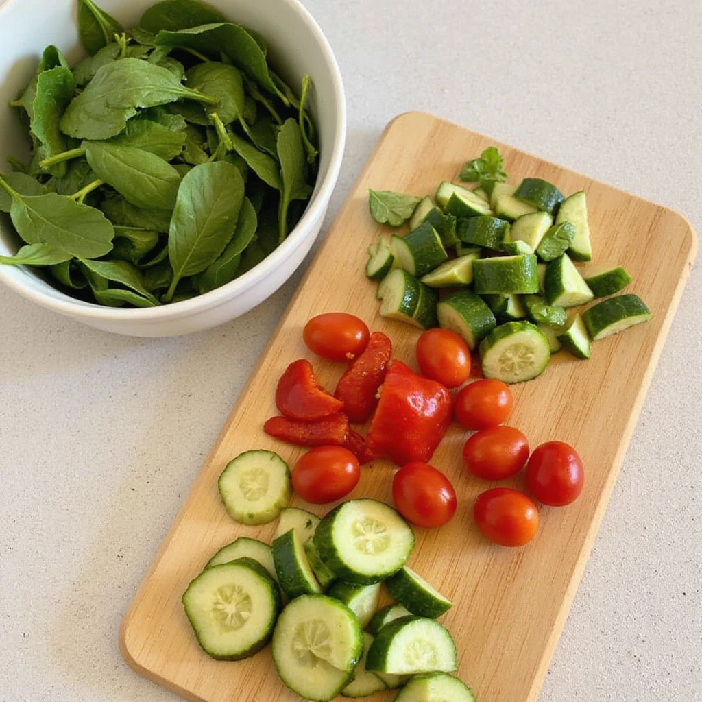 Easy Mediterranean Quinoa Bowl: A Wholesome and Delicious Meal - Step 2: Prepare Vegetables