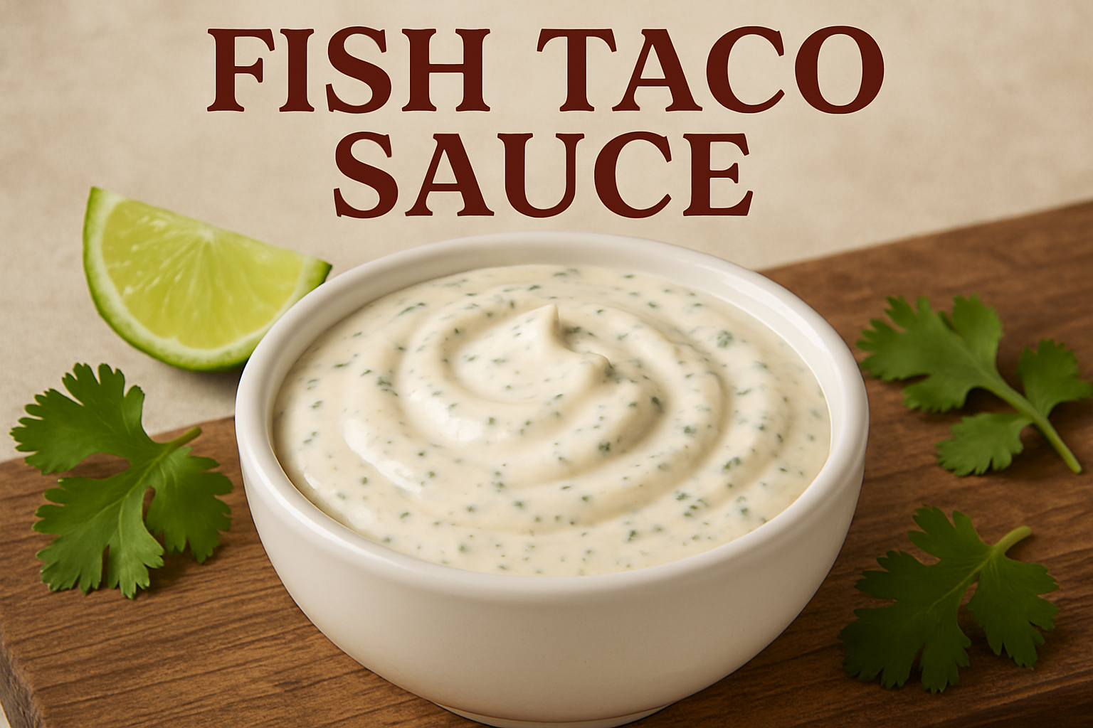 fish taco sauce