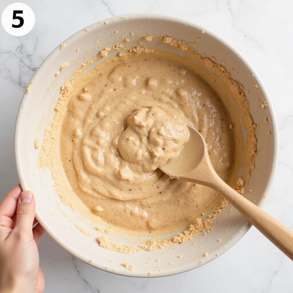 How to Make Irresistible Gluten-Free Pumpkin Muffins for Fall - Step 5: Fold Wet into Dry