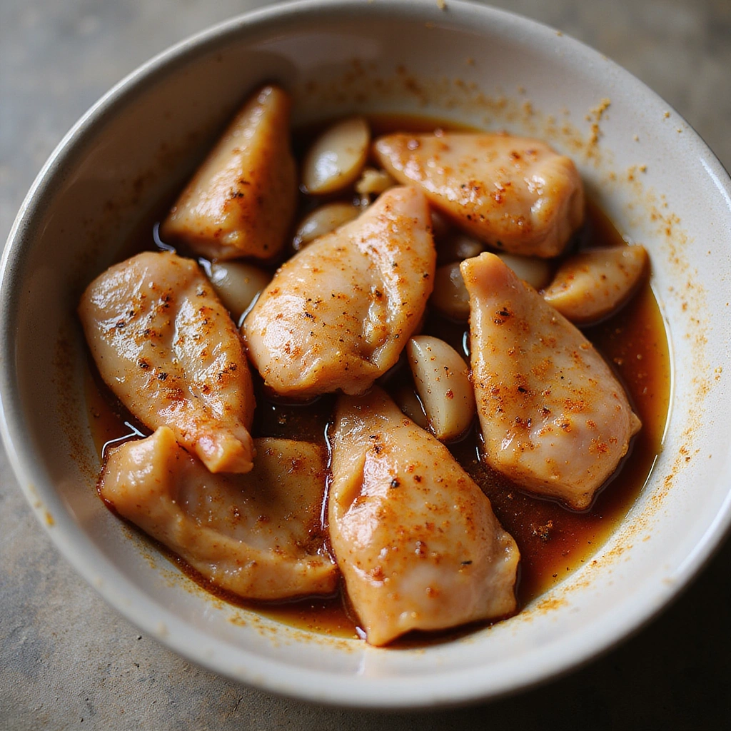 How to Make Savory Chicken and Broccoli Stir-Fry: A Quick Weeknight Dinner - Step 2: Marinate Chicken