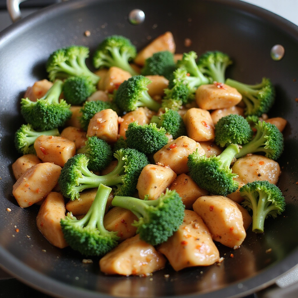 How to Make Savory Chicken and Broccoli Stir-Fry: A Quick Weeknight Dinner - Step 6: Add Broccoli