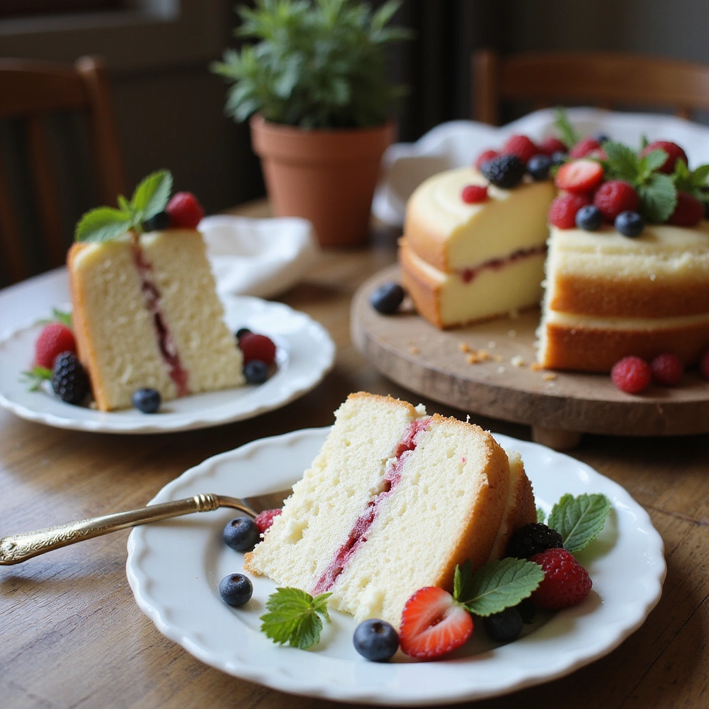 How to Make a Simple White Cake: Fluffy, Delicious, and Perfect for Any Occasion - Step 12: Serve and Enjoy