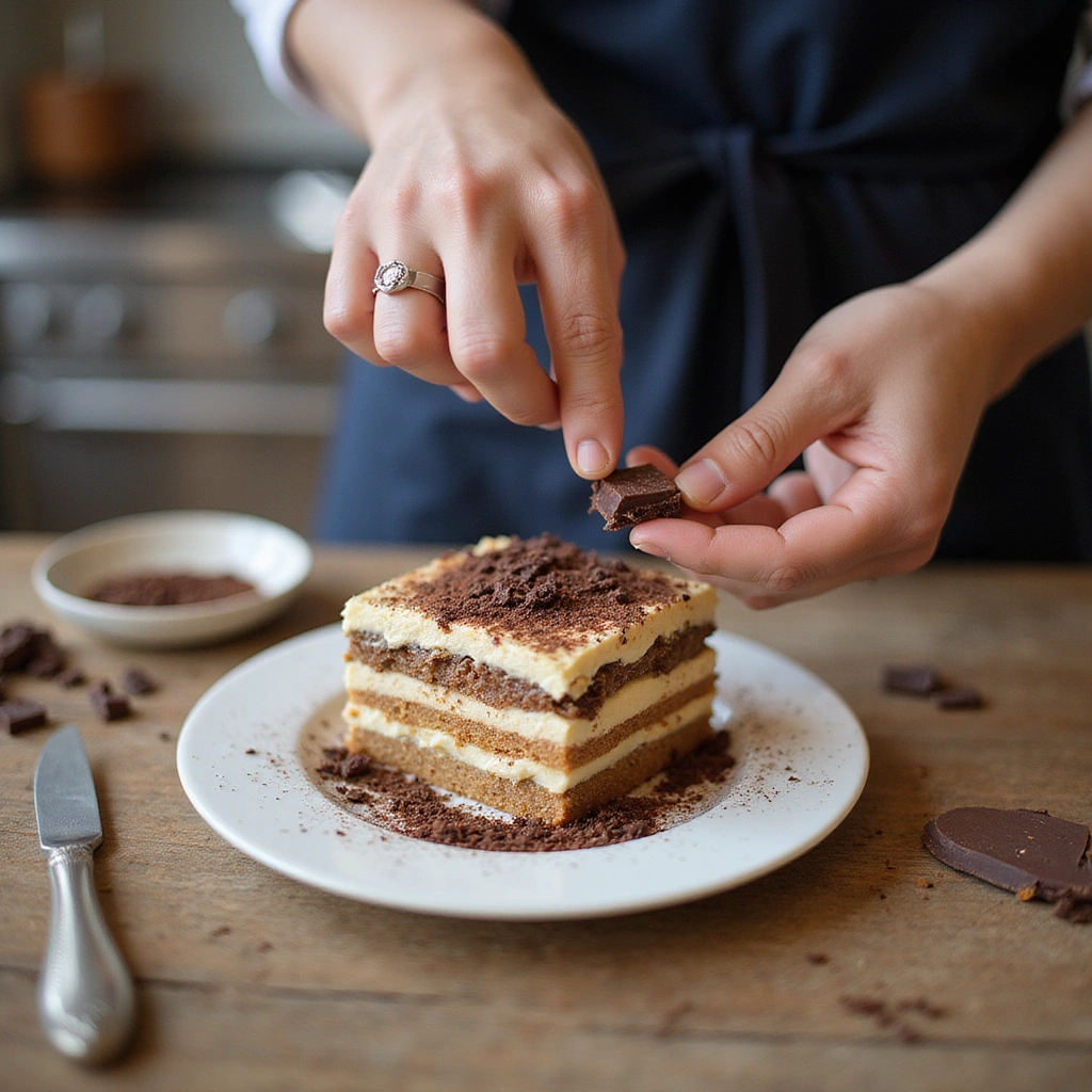 How to Make the Best Classic Tiramisu: A Layered Coffee Delight - Step 12: Garnish (Optional)