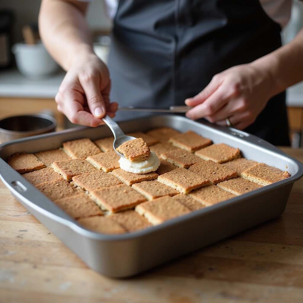 How to Make the Best Classic Tiramisu: A Layered Coffee Delight - Step 8: Assemble the First Layer