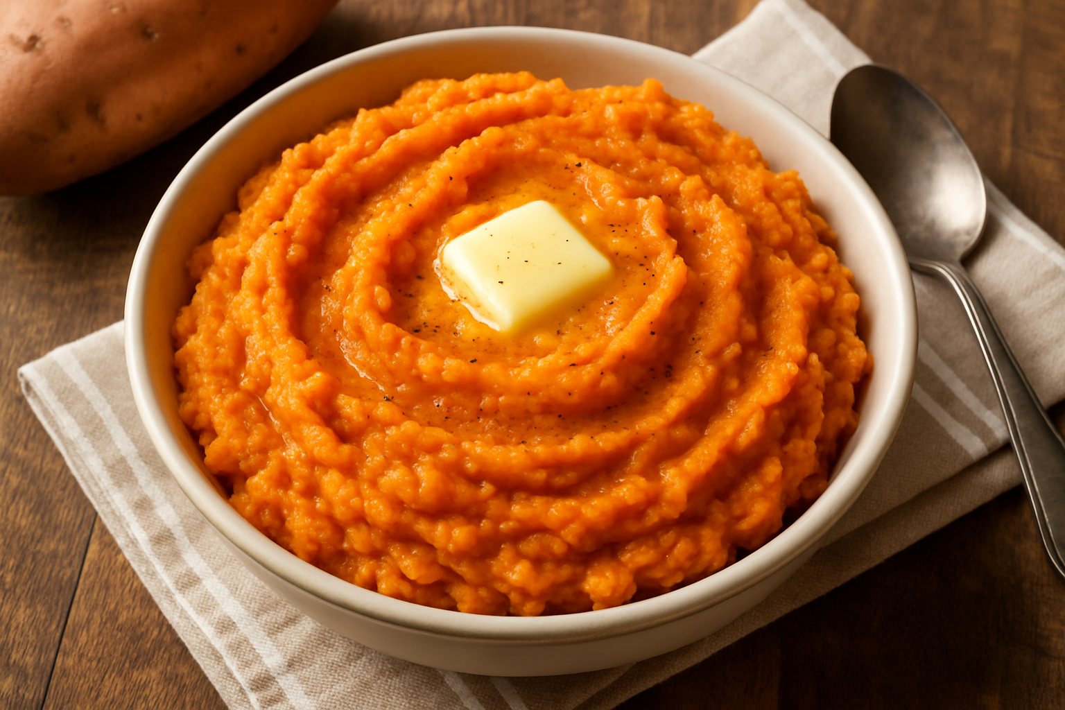 mashed sweet potatoes