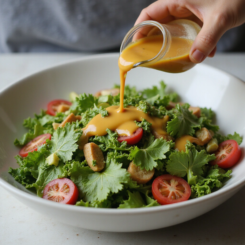 Mediterranean Chickpea Salad: A Protein-Packed, Flavorful Dish - Step 7: Drizzle the Dressing