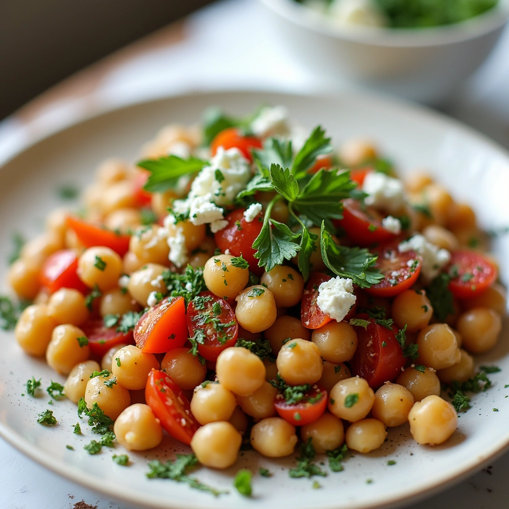 Mediterranean Chickpea Salad: A Protein-Packed, Flavorful Dish - Step 8: Serve and Enjoy