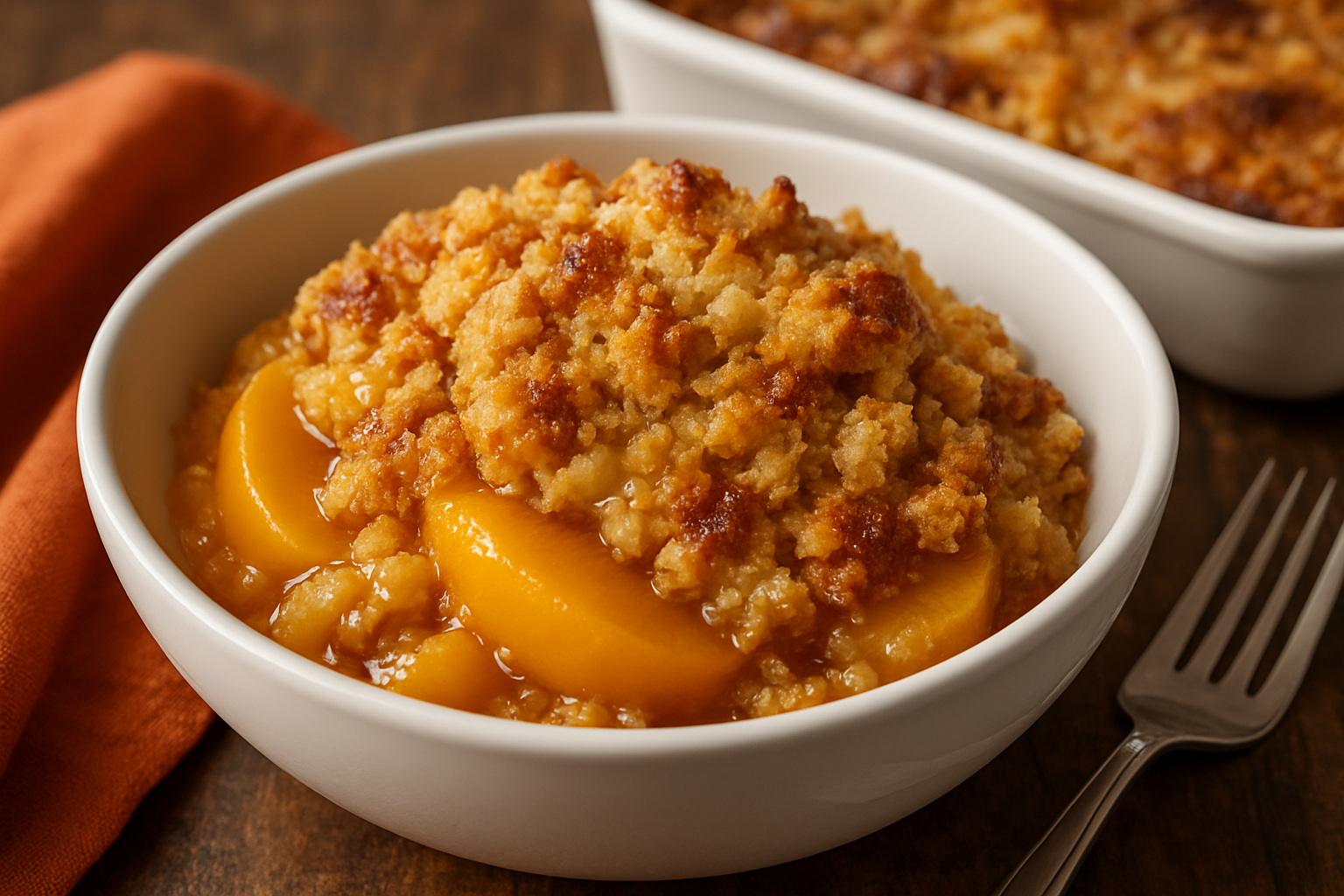peach dump cake