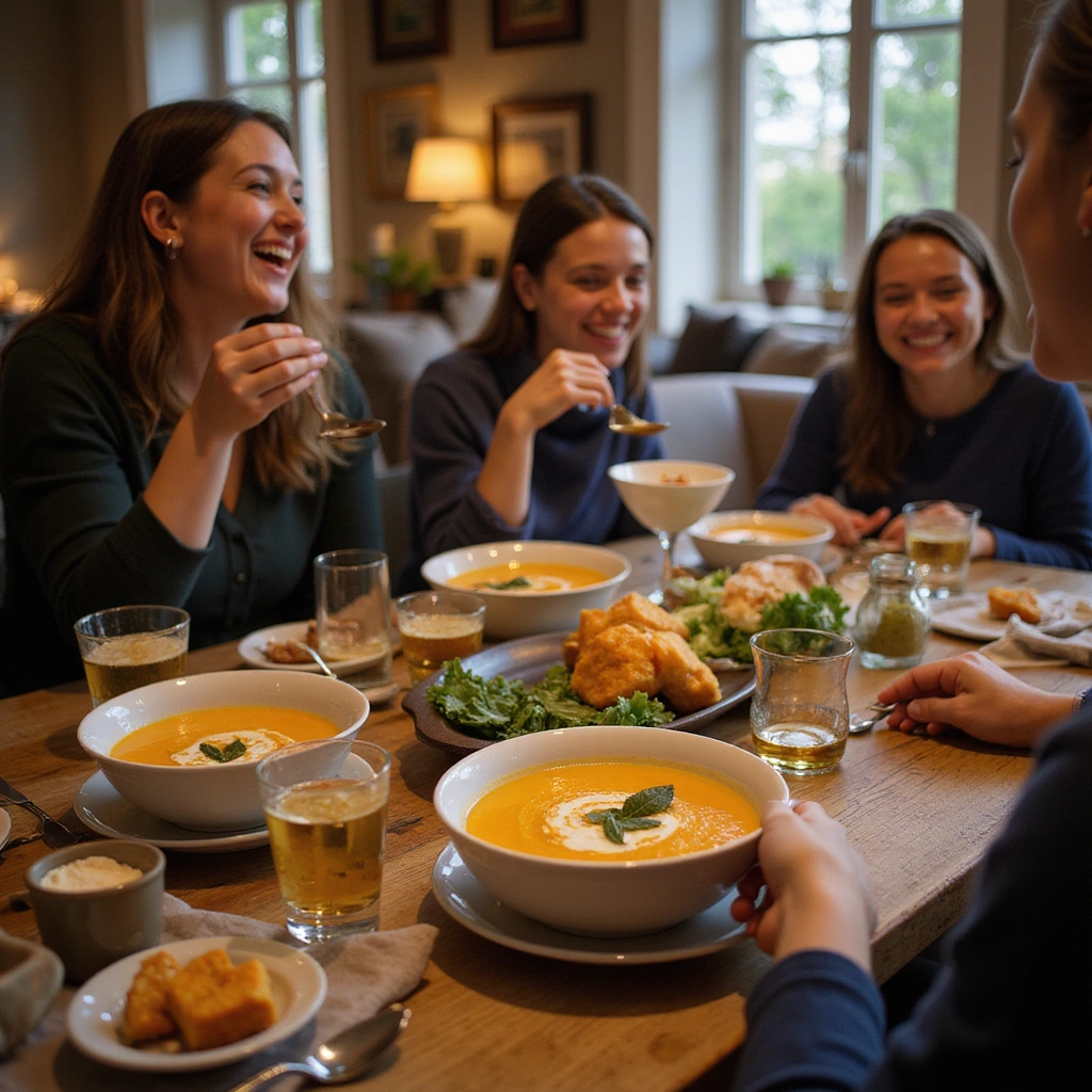 Savory Butternut Squash and Sage Soup: A Cozy Fall Favorite - Step 8: Enjoy Your Meal