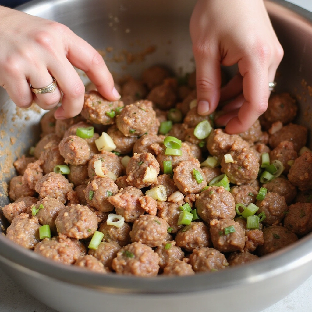 Sweet and Spicy Asian Glazed Meatballs: Perfect for Any Gathering - Step 2: Make the Meatball Mixture
