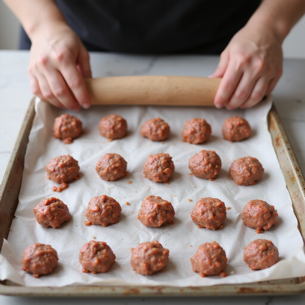 Sweet and Spicy Asian Glazed Meatballs: Perfect for Any Gathering - Step 3: Shape the Meatballs