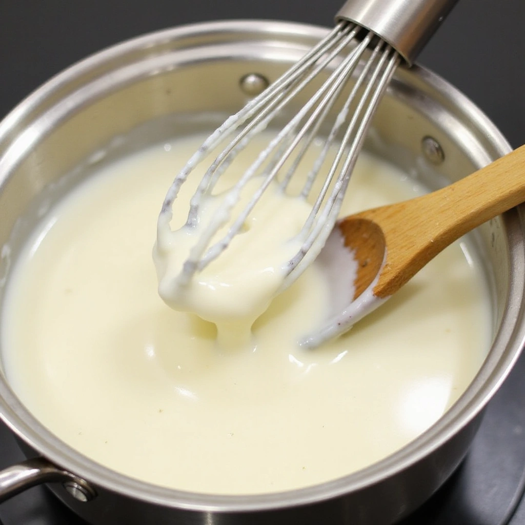 Ultimate Homemade Mac and Cheese: Cheesy, Creamy, and Delicious - Step 4: Add Milk to the Roux