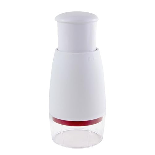 Zyliss Zick Zick Classic Food Chopper - Manual Food Chopper - Onion, Tomato & Vegetable Cutter - Stainless Steel & Dishwasher Safe Food Dicer - White, 9"- Zick Zick 2.0
