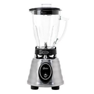 Oster Classic Series Heritage Blender with 6-Cup Glass Jar, 1000W Power, Stainless Steel Countertop Kitchen Blender