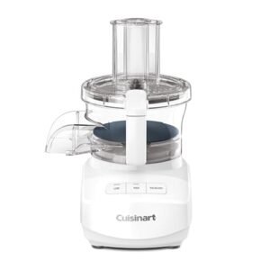 Cuisinart 9-Cup Continuous Feed Food Processor – Fine & Medium Reversible Shredding/Slicing Disc, Universal Blade, In-Bowl Storage, Continuous-Feed Attachment, BPA-Free, Easy Clean, White (Renewed)