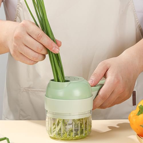 Transform Your Prep Game with the 5 in 1 Portable Handheld Electric Vegetable Cutter Review - Image 2