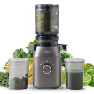 Juicer Machines, Cold Press Juicer for Fruit and Vegetable, Masticating Machine with Juice Recipe, Self Feeding Effortless for Batch Juicing,Easy to Clean,High Juice Yield