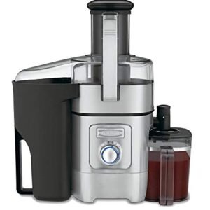 Cuisinart Juicer Machine, Die-Cast Juice Extractor for Vegetables, Lemons, Oranges & More, CJE-1000P1,Silver/Black, 15.35" x 11.8" x 19.01"