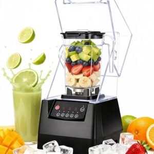 SYBO HS-210 Commercial Professional Blender with Quiet Shield, Heavy-Duty 1400W High-Speed, 48oz BPA Free Container, Easy to Clean, Dishwasher safe, for Juice, Ice Shakes, Smoothies, Frozen Drinks