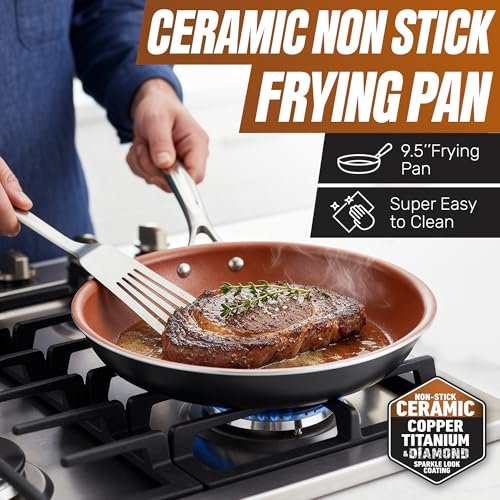 Gotham Steel 12 Pc Ceramic Cookware Set Review: A Cook's Essential for Your Kitchen - Image 4