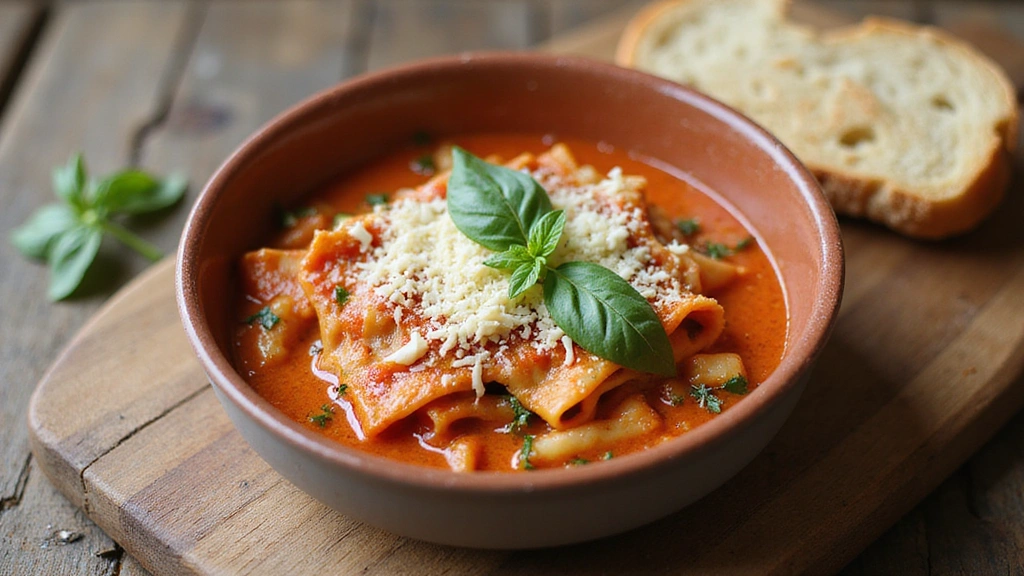 How to Make Delicious Lasagna Soup: A Comforting Twist on a Classic - Step 8: Serve and Garnish