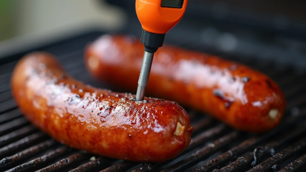 How to Make Delicious Smoked Sausage Skewers: A Perfect Grill Recipe - Step 6: Check for Doneness 1