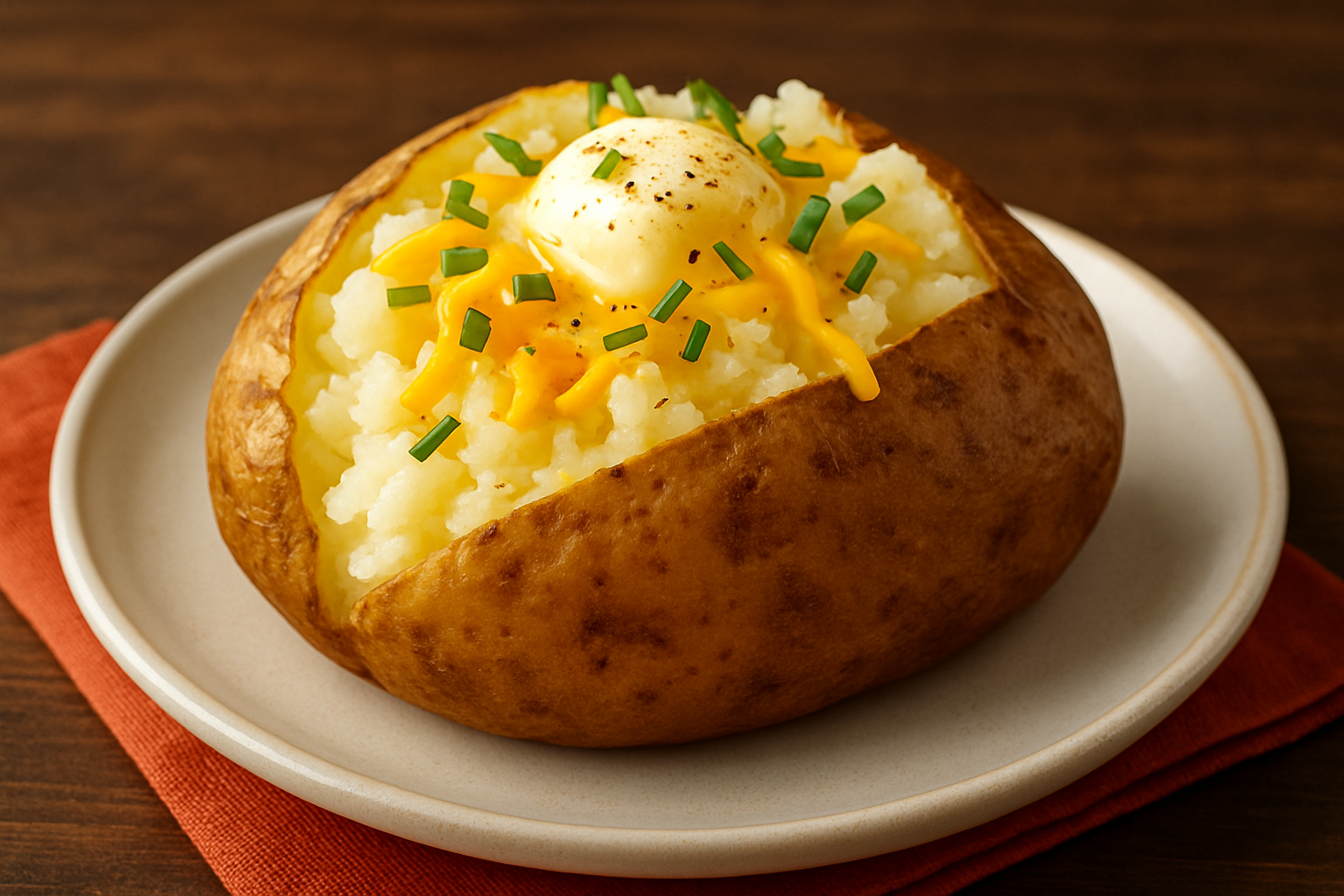 microwave baked potato