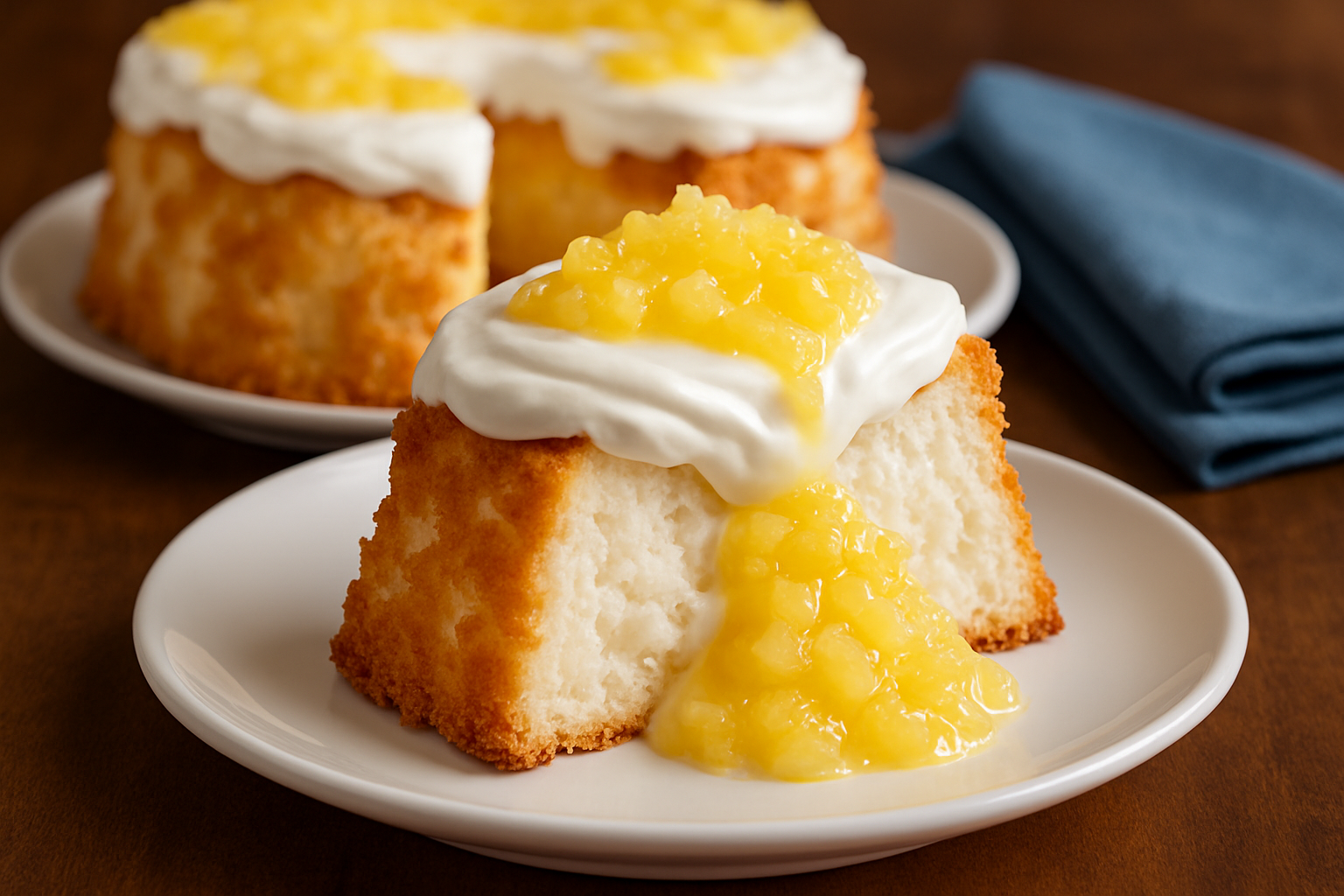 angel food cake with pineapple